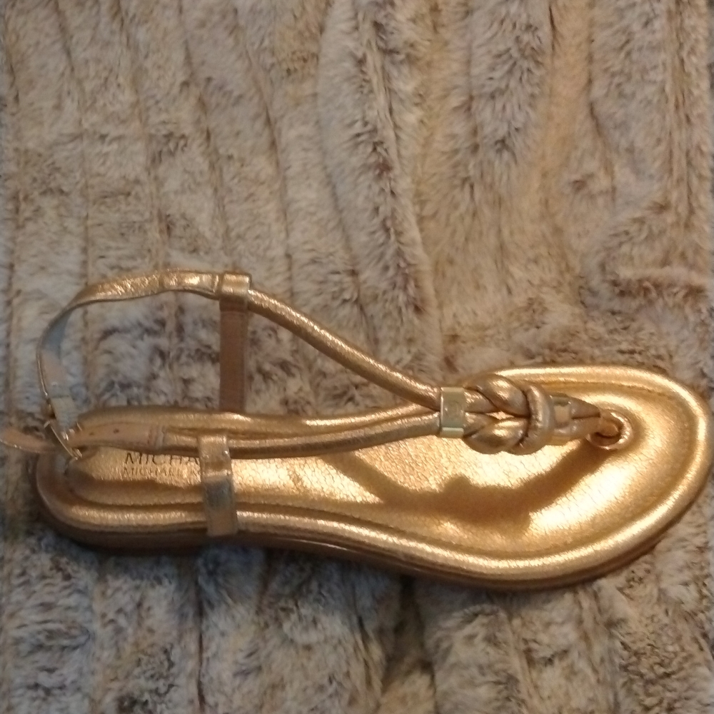 Micheal kors gold sandals
